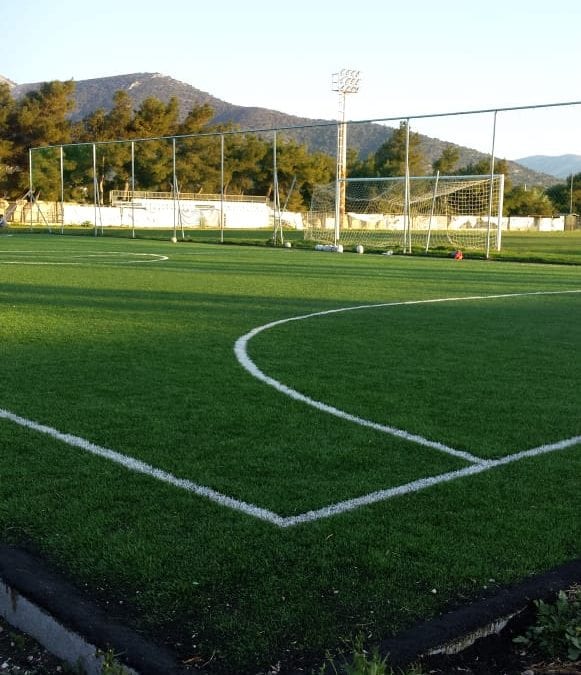 Παραδόθηκε προς χρήση το νέο Γήπεδο Ποδοσφαίρου 5Χ5, του Δημοτικού Σταδίου Μαρκοπούλου!