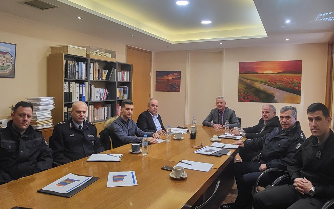 Άκρως παραγωγική συνάντηση εργασίας του Δημάρχου Μαρκοπούλου Μεσογαίας  με υψηλόβαθμα στελέχη της Ελληνικής Αστυνομίας